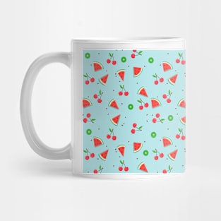 watermelon and cherries pattern Mug